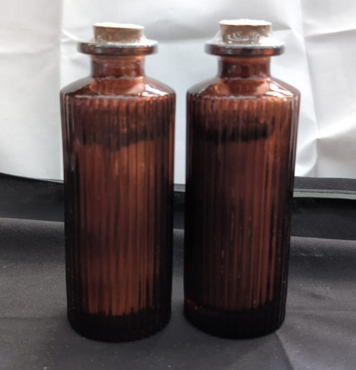Candle matchsticks in brown vials (2 Pack)