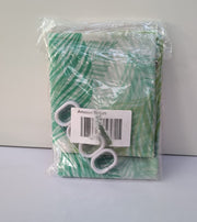 Shower Curtain,200x200 Drop cm, PEVA Extra Long Wet Room Green