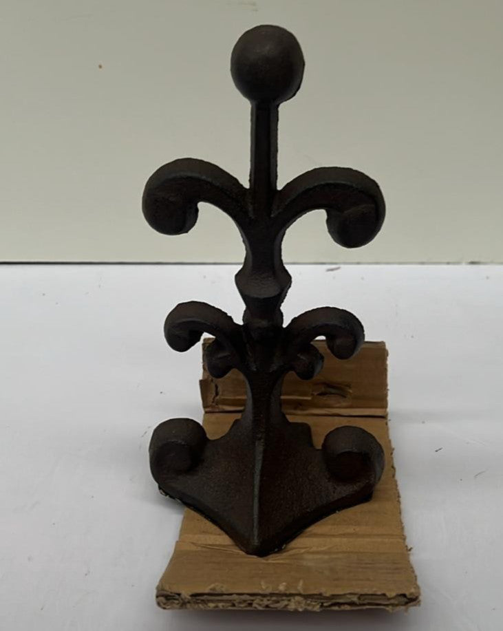 Fleur De Lis Cast Iron Door Stop | Decorative Door Stopper Wedge