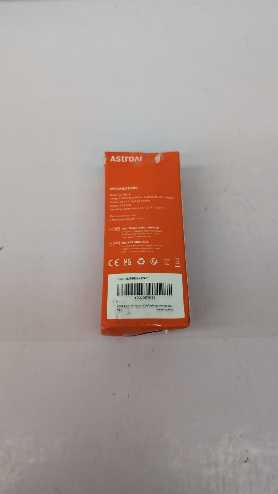 AstroAI Digital Tyre Pressure Gauge 150 PSI 4 Settings (BOX DAMAGED)