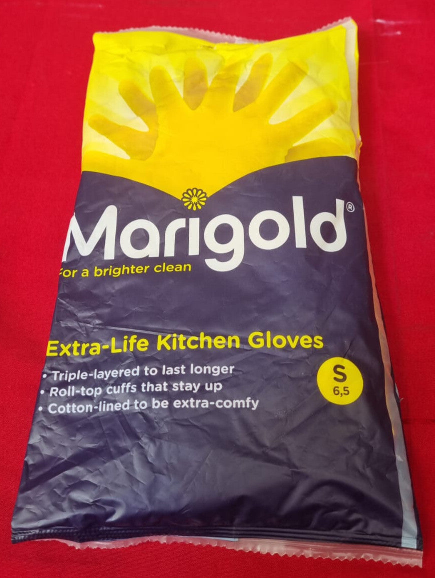MARIGOLD KITCHEN GLOVES EXTRA-LIFE S 6.5