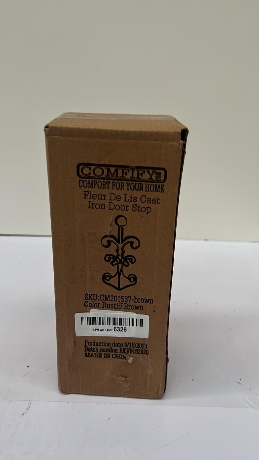 Fleur De Lis Cast Iron Door Stop | Decorative Door Stopper Wedge