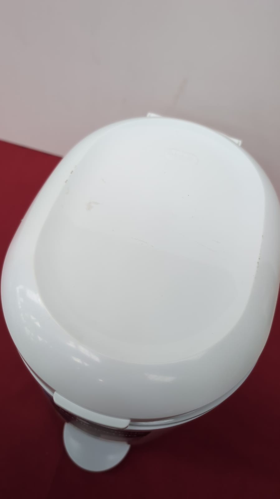 Addis Premium Deluxe Bathroom Pedal Bin with inner, 3.5L, White Grey(scuffed)