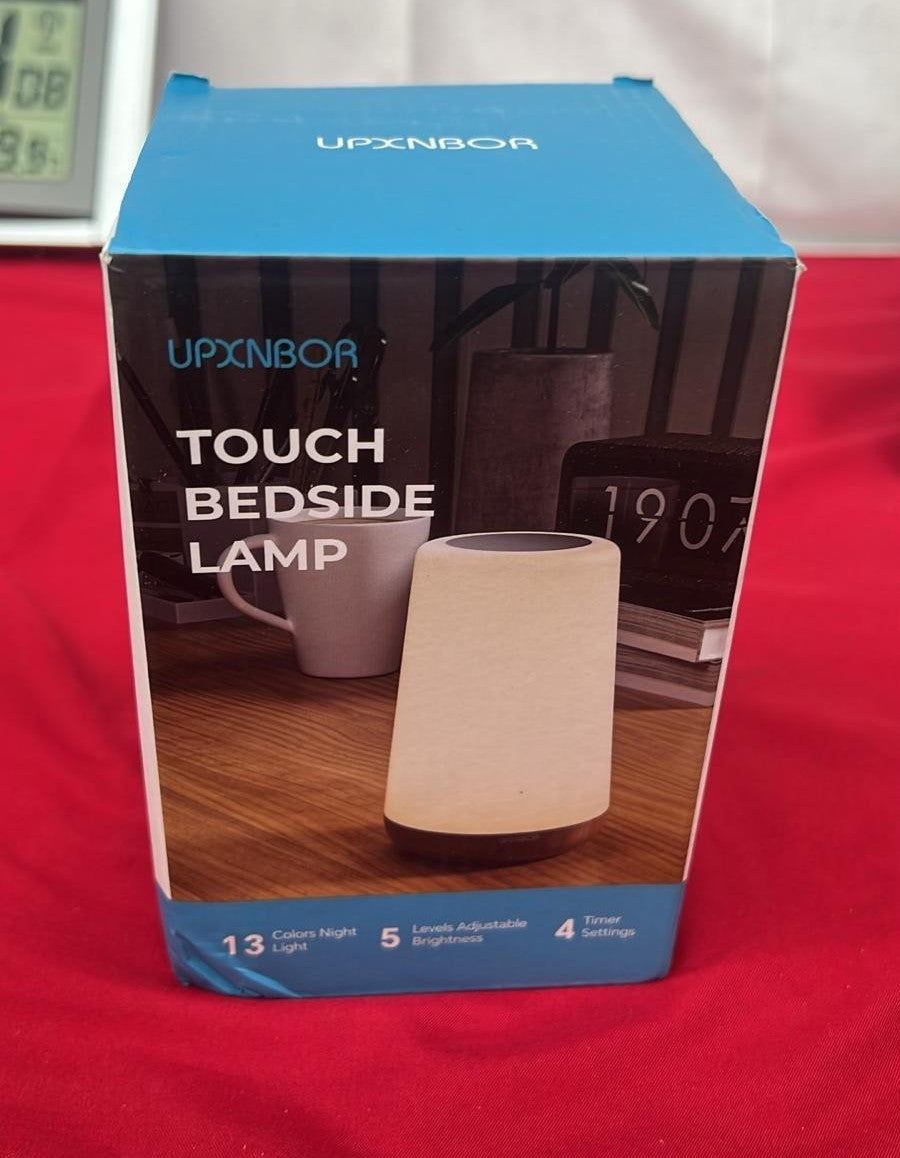 Night Light, Dimmable LED Touch Table Lamp for Bedroom, 13 RGB Colors & 5 Bright