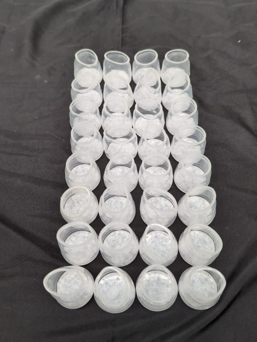 32 Pcs Chair Leg Floor Protectors, Silicone Chair Leg Covers Caps with Felt Pads