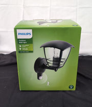 Philips Mygarden Creek Outdoor Wall Light with Motion Sensor Black