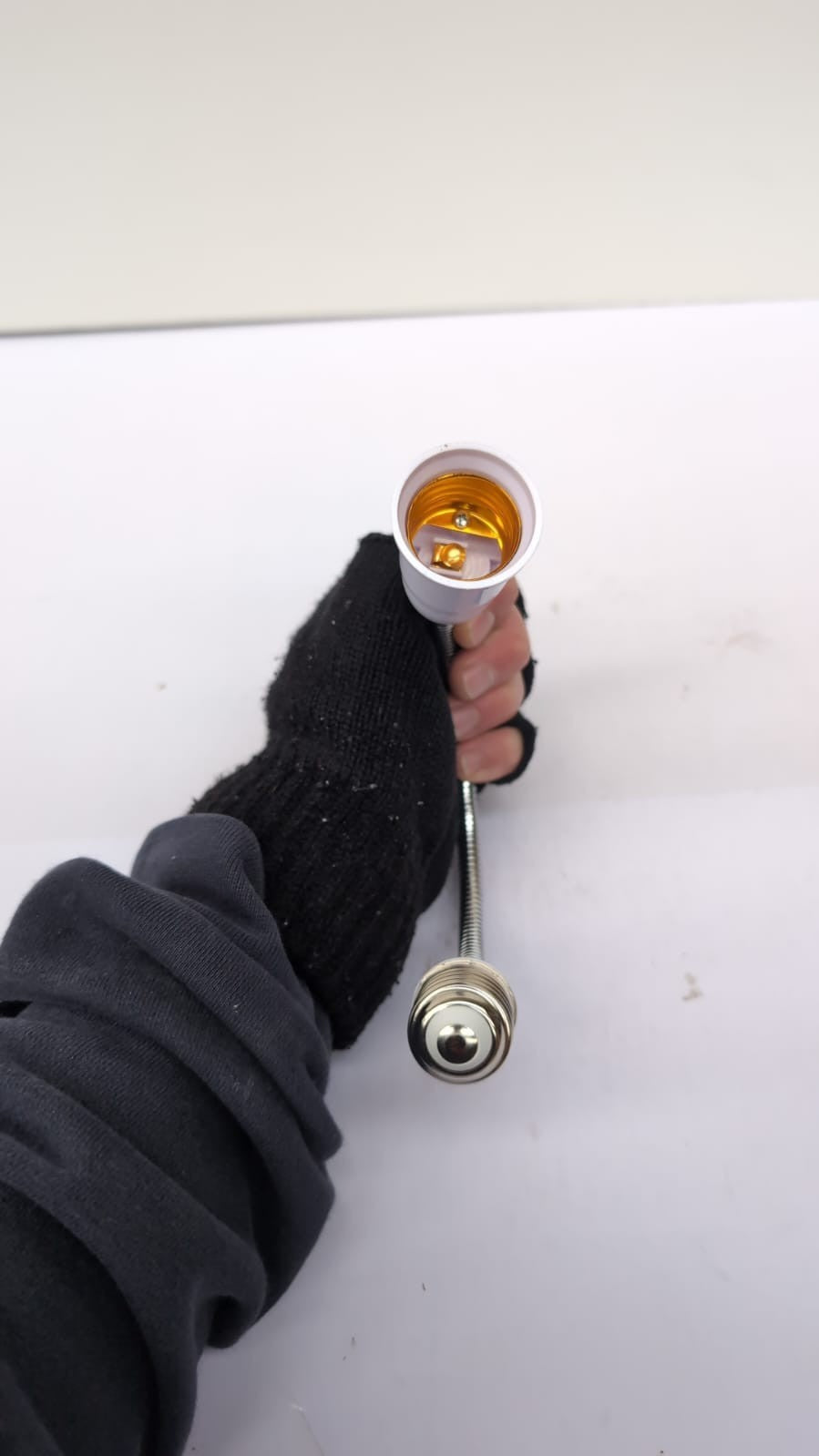 E27 Lamp Base Flexible Gooseneck Extension Adapter for Extension Light Bulb