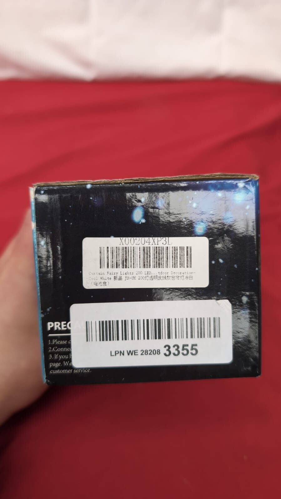 JXLEDAYY Curtain Fairy Lights Outdoor Waterproof  200 LED String Lights Plug