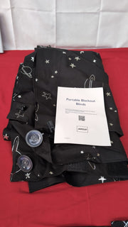 Portable Blackout Curtain - Travel Blackout Curtain with Suction Cups (Space)