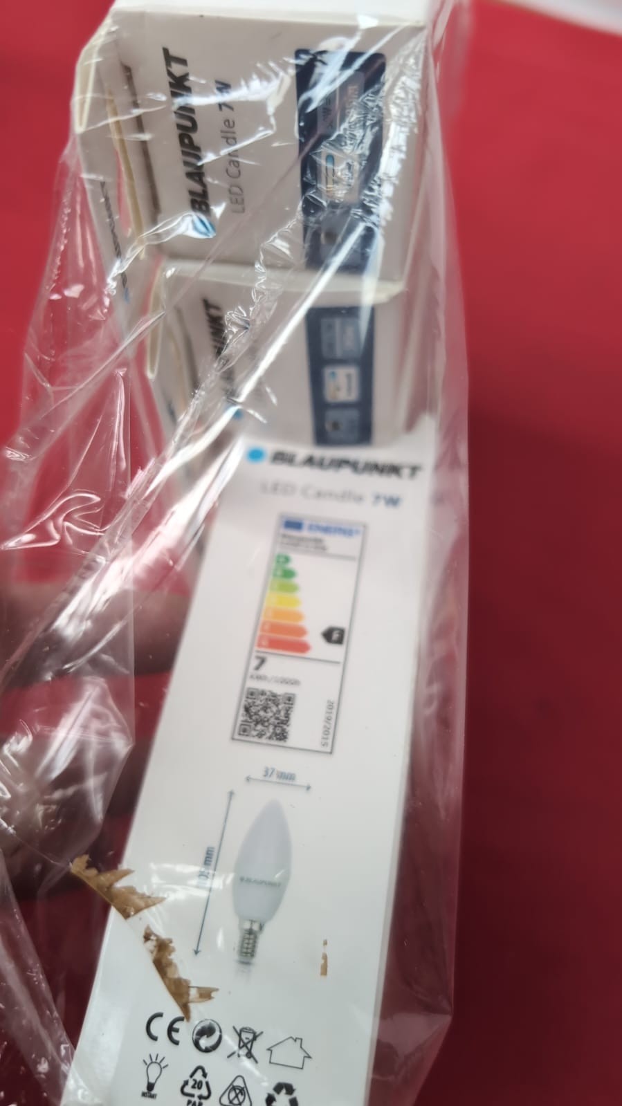 Blaupunkt LED E14 Light Bulb Candle - Daylight Lighting  7W Pack of 8