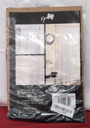 Black Voile Curtains for Living Room Panel 57 Wide x 72 Drop (packaging damaged)