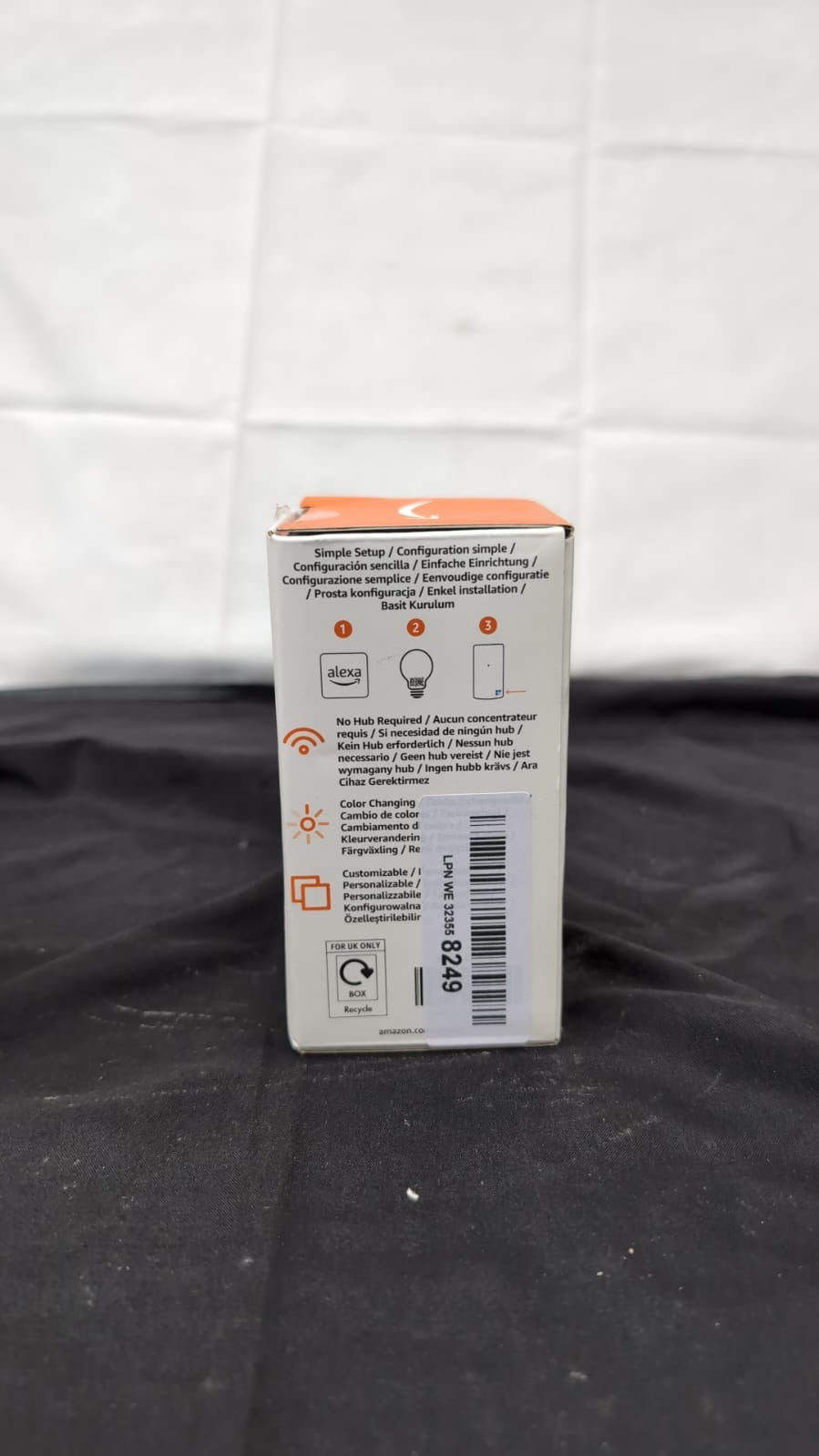Amazon Basics Smart A60 Multicolor LED Light Bulb, E27 Base,  8W(BOX DAMAGED)