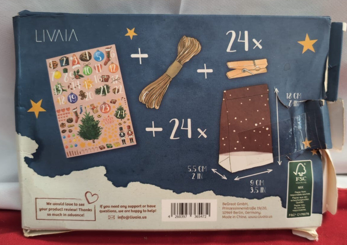 DIY Advent Calendar Kit Craft Advent Calendar 24