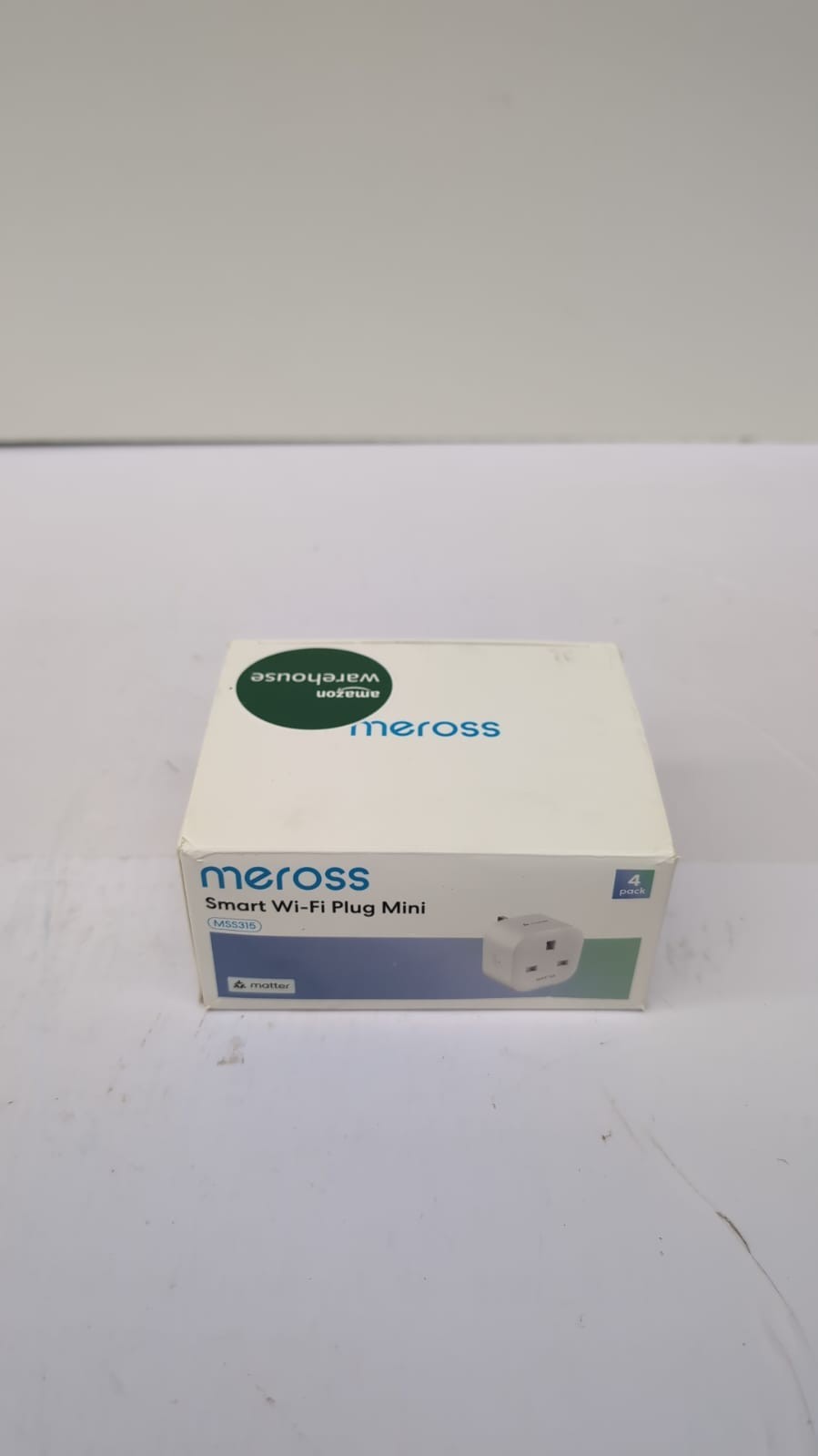 Meross Matter Smart Plug Mini with Energy Monitoring, 13A, 4 Packs