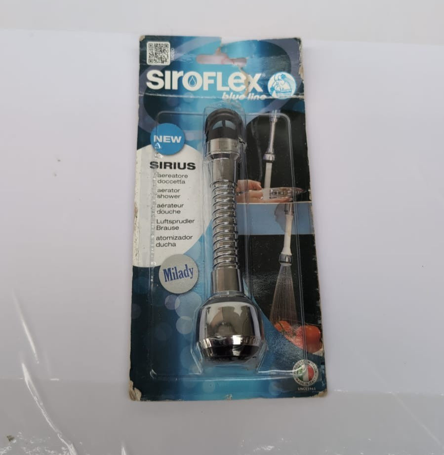 Siroflex Flexible Type Luxury Milady, Chrome-Plated/Black(packaging damaged)