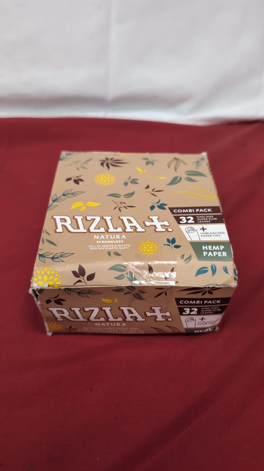 RIZLA Natura Kingsize Slim Papers booklets (packaging damaged - 24 pack)
