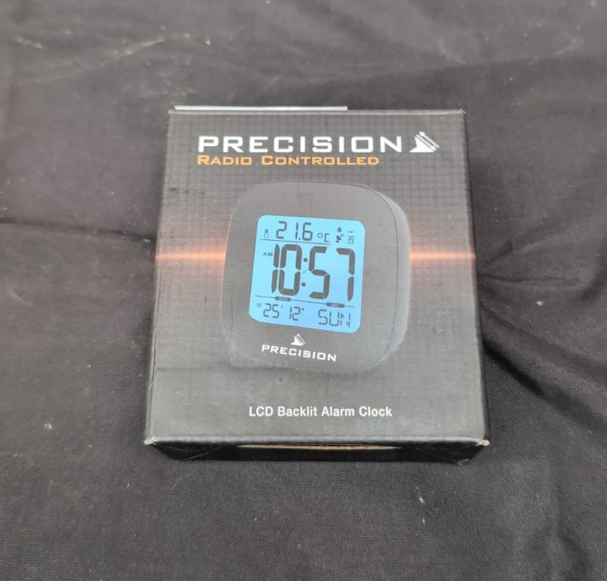 Precision AP054 Alarm Clock, Black, One Size