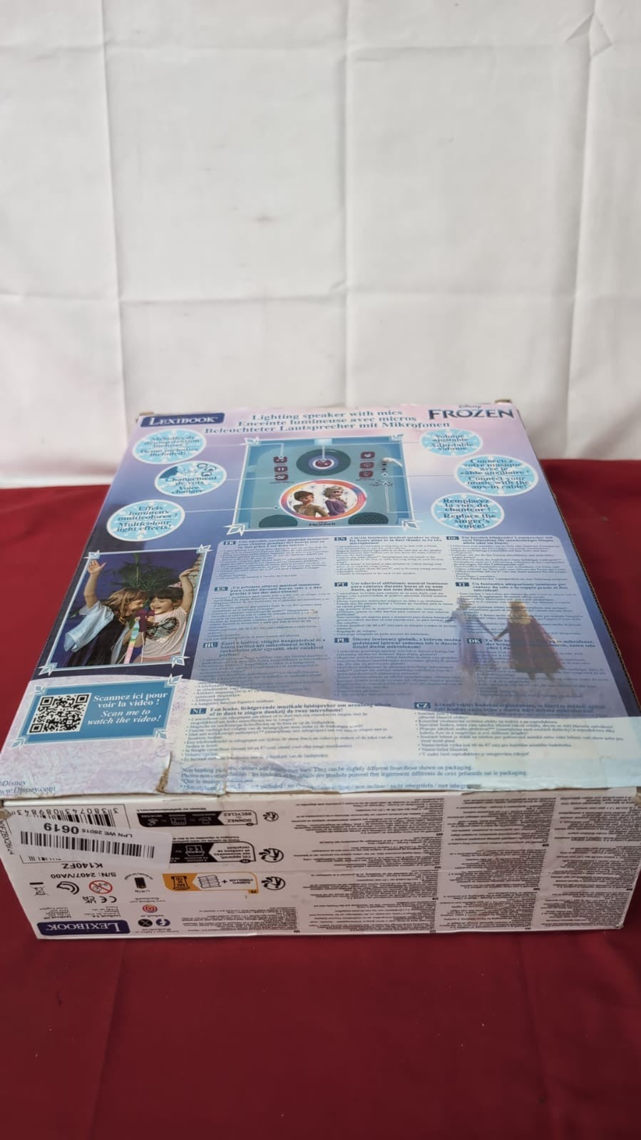Lexibook, Frozen, Musical Lighting Speaker with 2 Microphones, Demo Songs (USED)