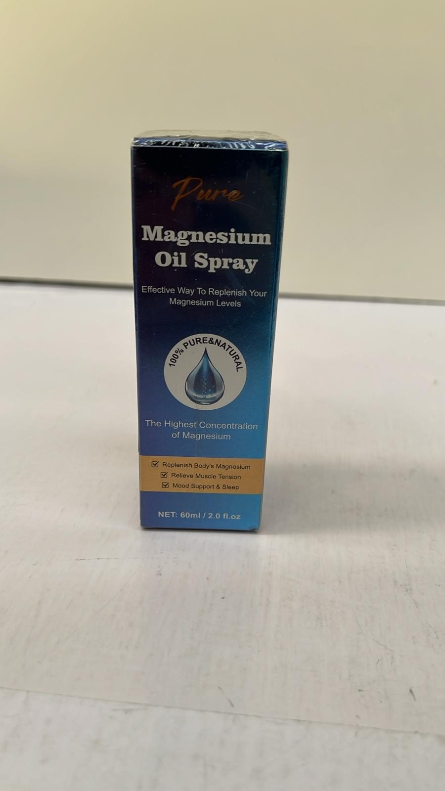 Pure Magnesium Oil Spray for Feet & Body - Easy to Absorb 2 fl / 60ml