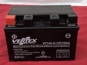 Vertex VP12-A-4 Sealed AGM Motorcycle/Powersport Battery, 12V, 10Ah