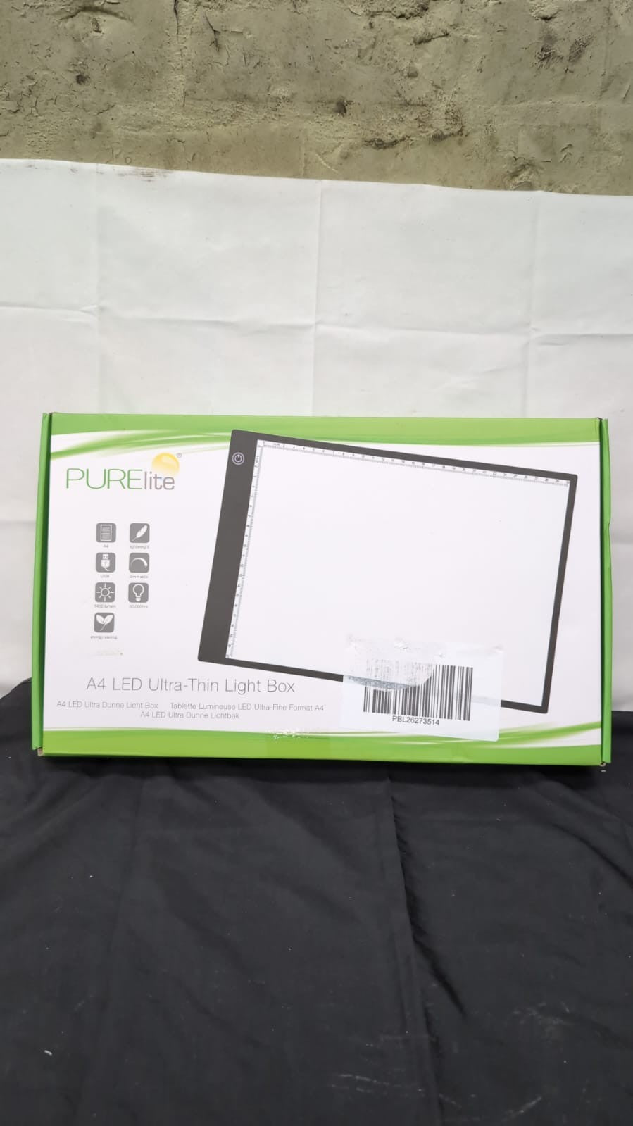 PURElite LED Ultra-Thin Light Box ,A4 Adjustable Natural Daylight Effect (USED)