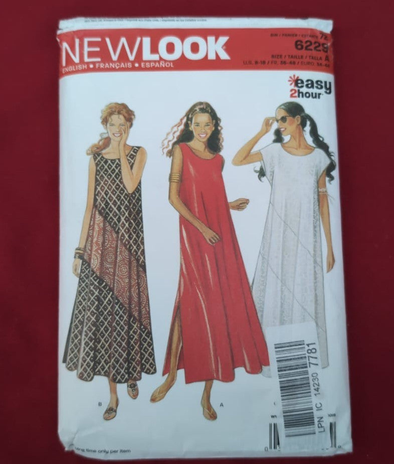 New Look Ladies Easy Sewing Pattern 6229 Maxi Dresses (Packaging Damaged)