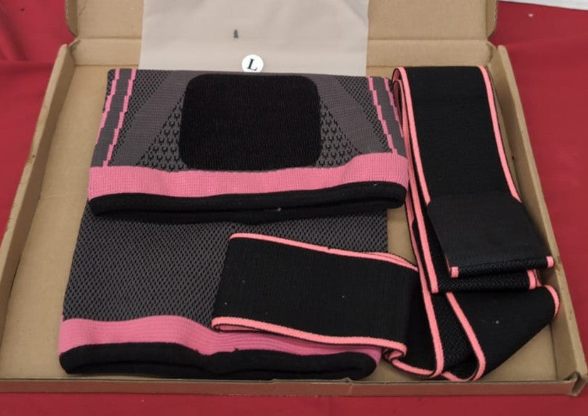 Vitoki Knee Supports for Arthritis Joint Pain 1 Pack, Brace for Gym Pink Large