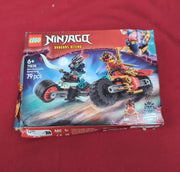 LEGO NINJAGO Kai’s Motorcycle Speed Race Set 2 Ninja Motorbike Toys(box damaged)