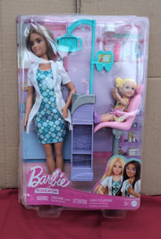 Barbie Careers Dentist Doll and Playset with Accessories(PACKAGING DAMAGED)