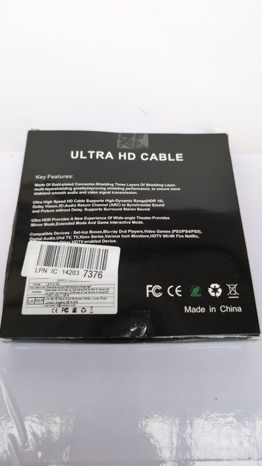 4K HDMI to HDMI Cable