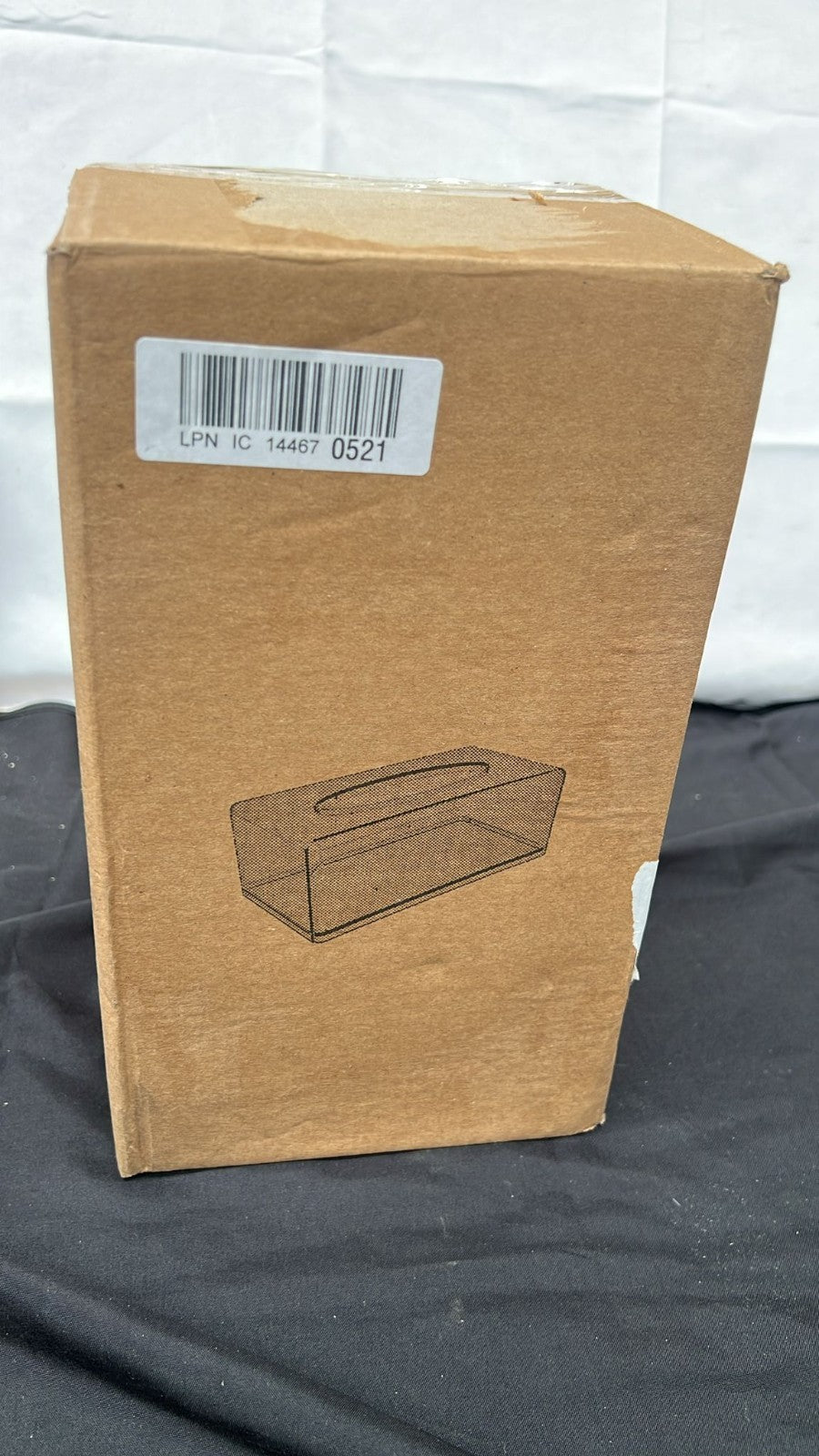 Facial Tissue Dispenser Box Cover, Rectangle Acrylic Tissue Box 10.2x5.5X4.3 Inc