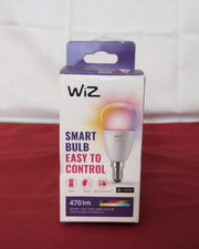 WiZ Smart Colour Bulb, E14, 4.9W, Smart Dimming, Dynamic Scenes (BOX DAMAGED)