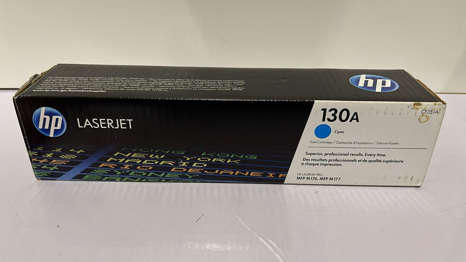 HP CF351A 130A Original LaserJet Toner Cartridge, Cyan (BOX OPENED)