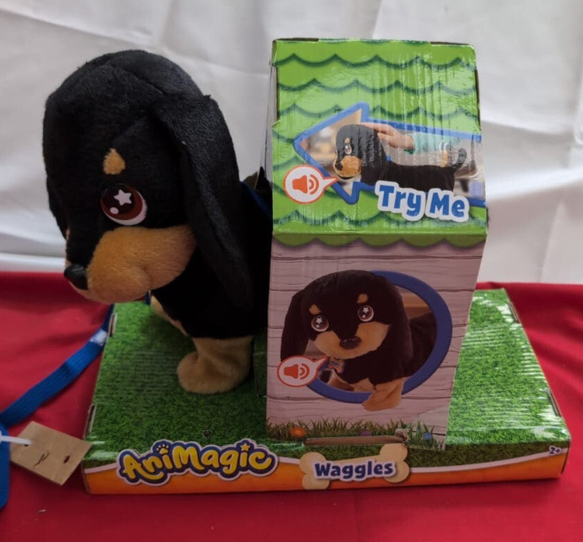 Animagic 'My Wiggling Walking Pup' Called Waggles, Interactive, (box damaged)