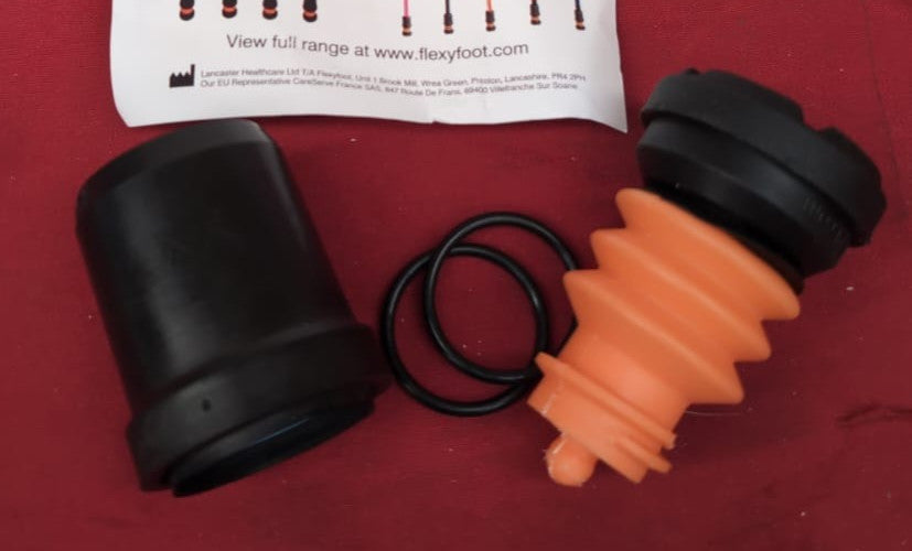 Flexyfoot Shock Absorbing Crutch Ferrule - Black