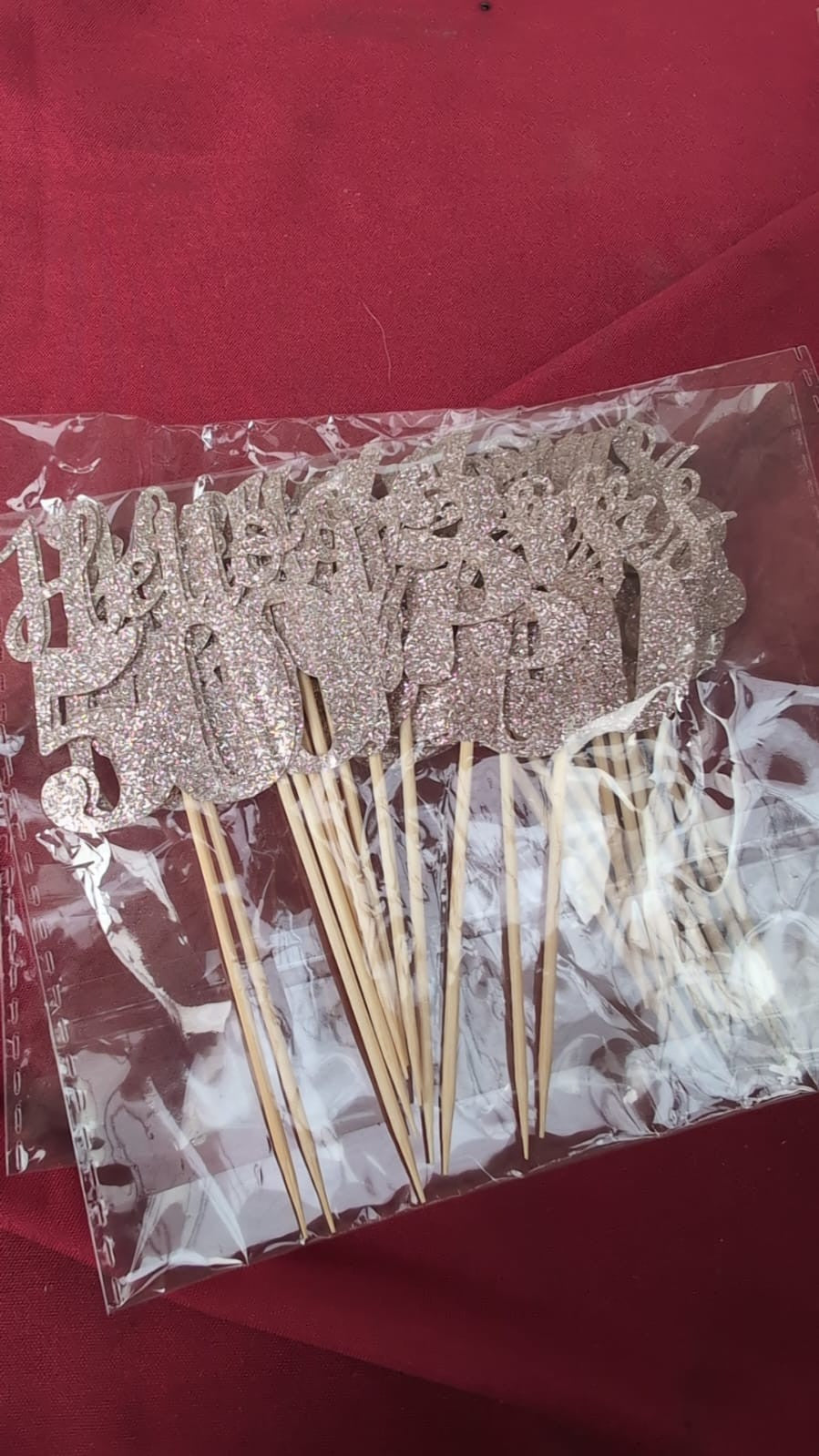 24 Pcs Glitter 50th Birthday Cupcake Toppers for Celebrating Fifty Years Old