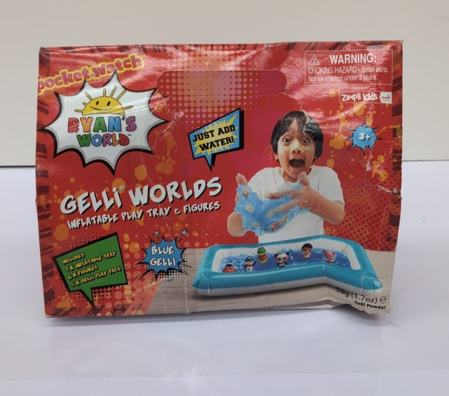 Zimpli Kids Ryan's World Gelli Worlds Playset – 5 Uses, Figures (Box Damaged)