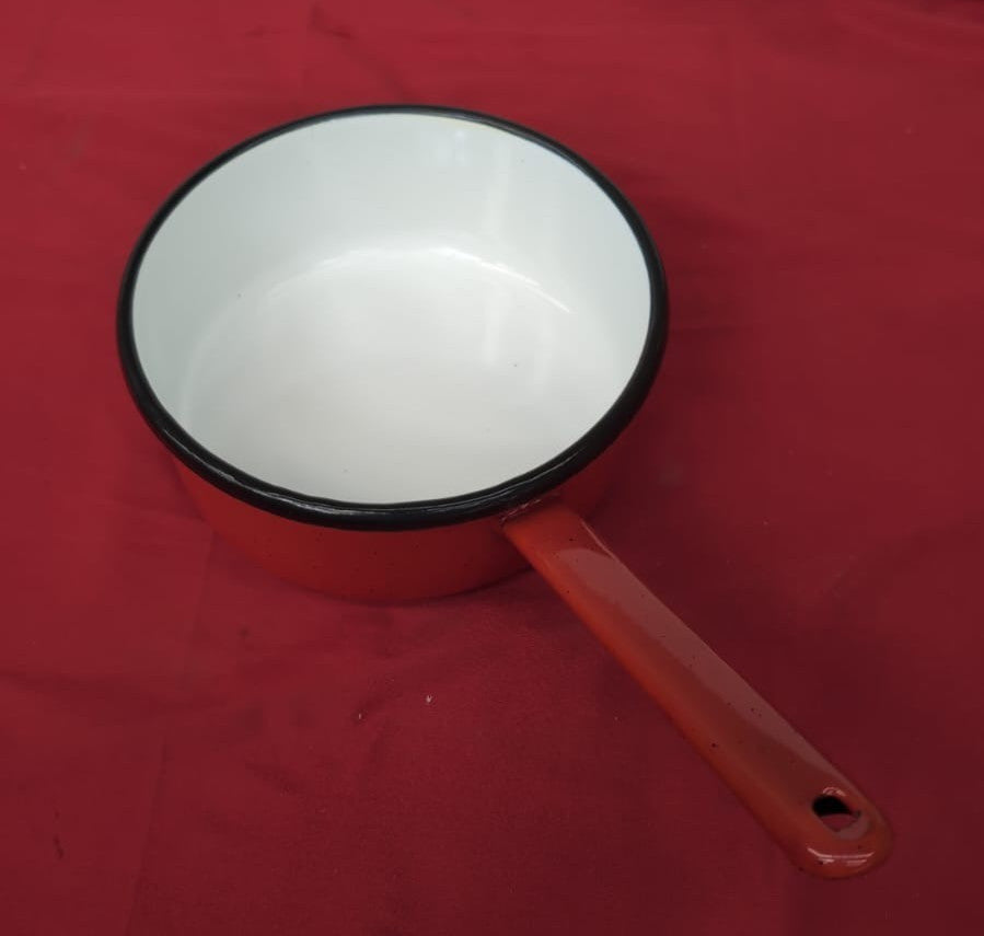 Saucepan Promo Pot 17cm diameter in red/White