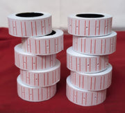 Pricing Label Rolls for Paper for Retail & Inventory Management (10 Pack)