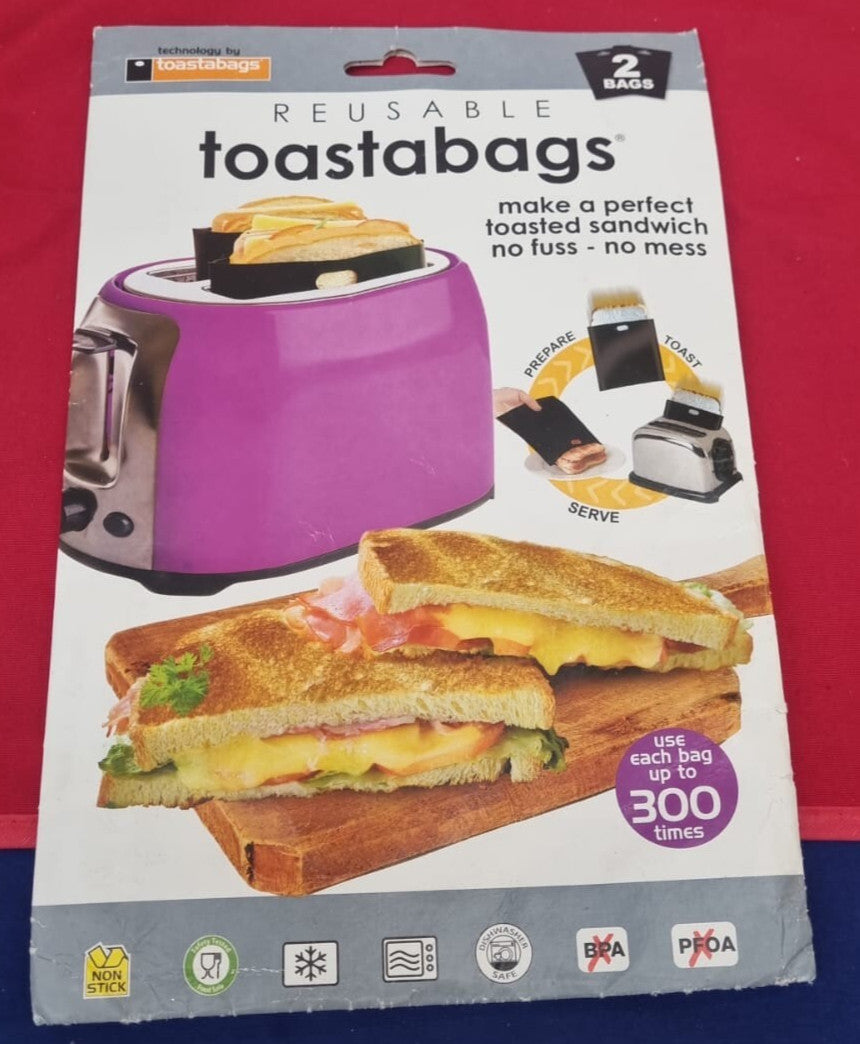 Reusable Toastabags - Makes Toasted Sandwiches Pack of 2
