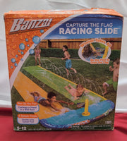 BANZAI 16Feet Long Capture The Flag Racing Water Slide,Be The First to Grab flag