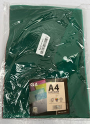 G4GADGET A4 Clear Plastic Wallets – Pack of 5, Popper Document Folders