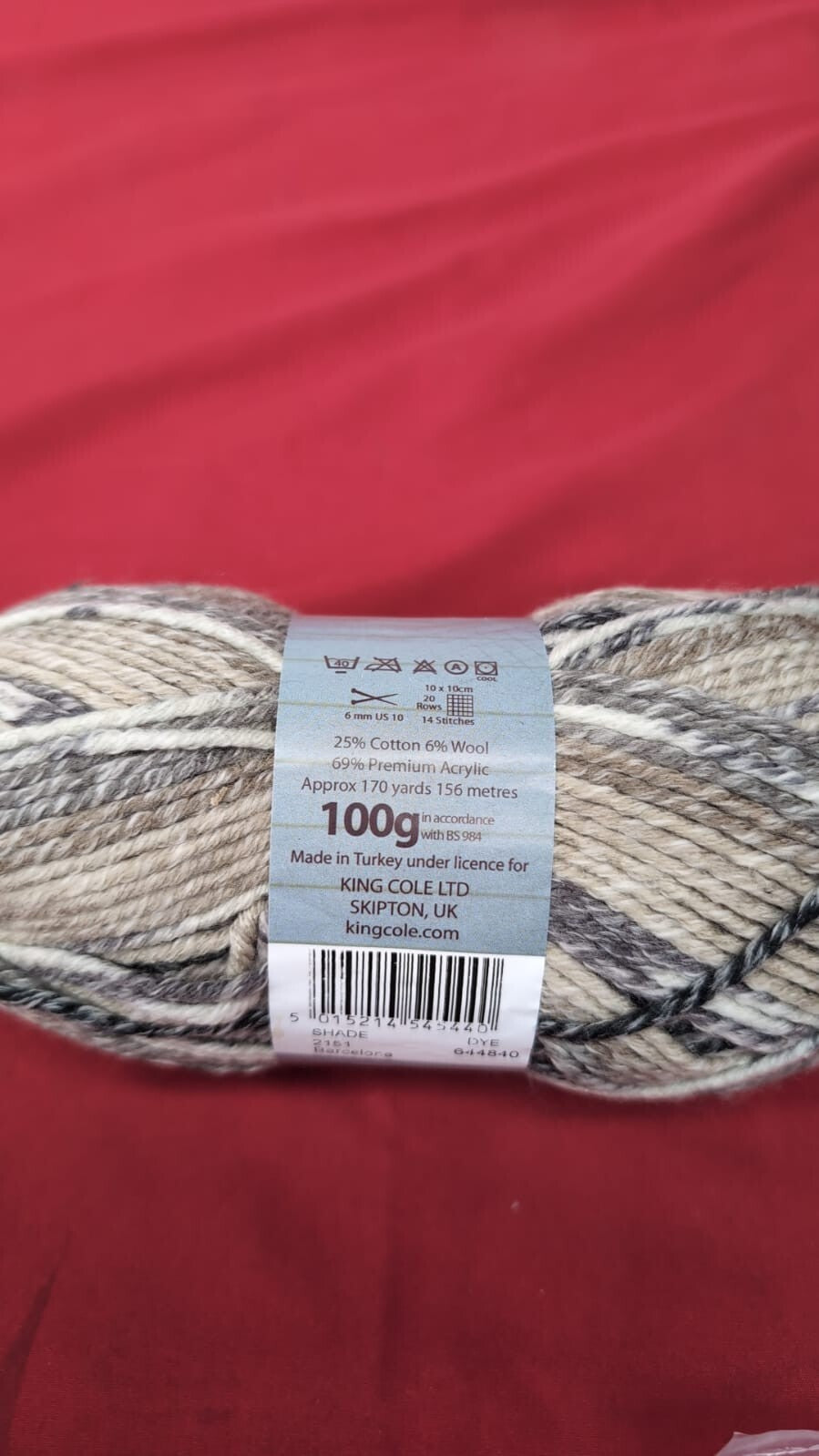 King Cole Drifter Chunky Knitting Yarn Super Soft Acrylic (packaging damaged)