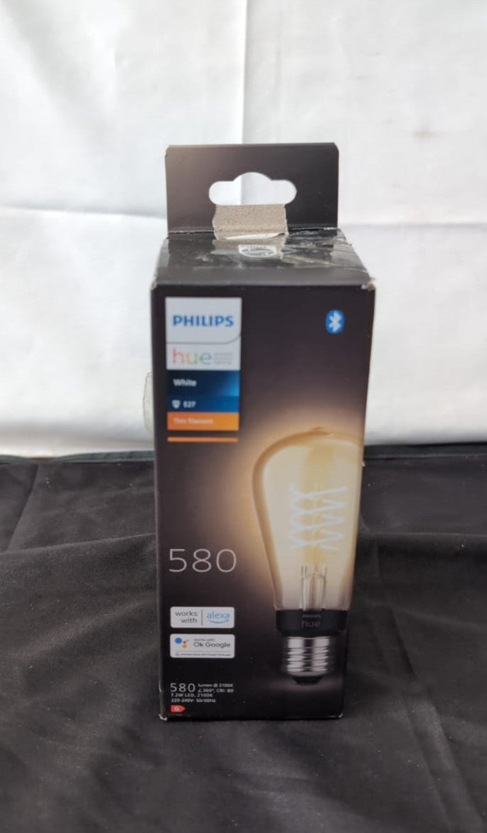 Philips Hue White Filament A60 Smart Light Bulb [E27 ] 7.2W (PACKAGING DAMAGED)
