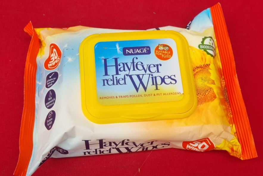 Nuage Hayfever Relief Wipes, Resealable Pack