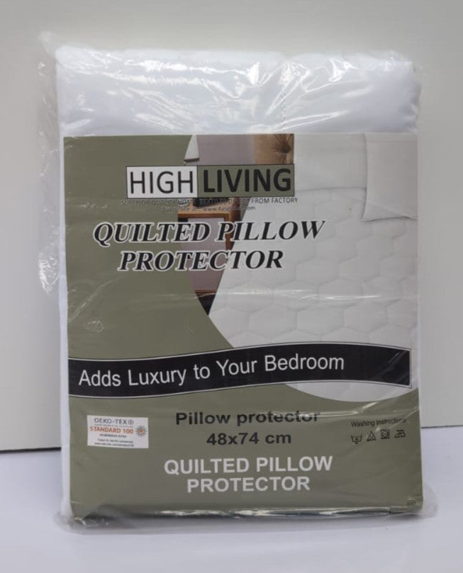 HIGHLIVING quilted pillow protector 48x74cm