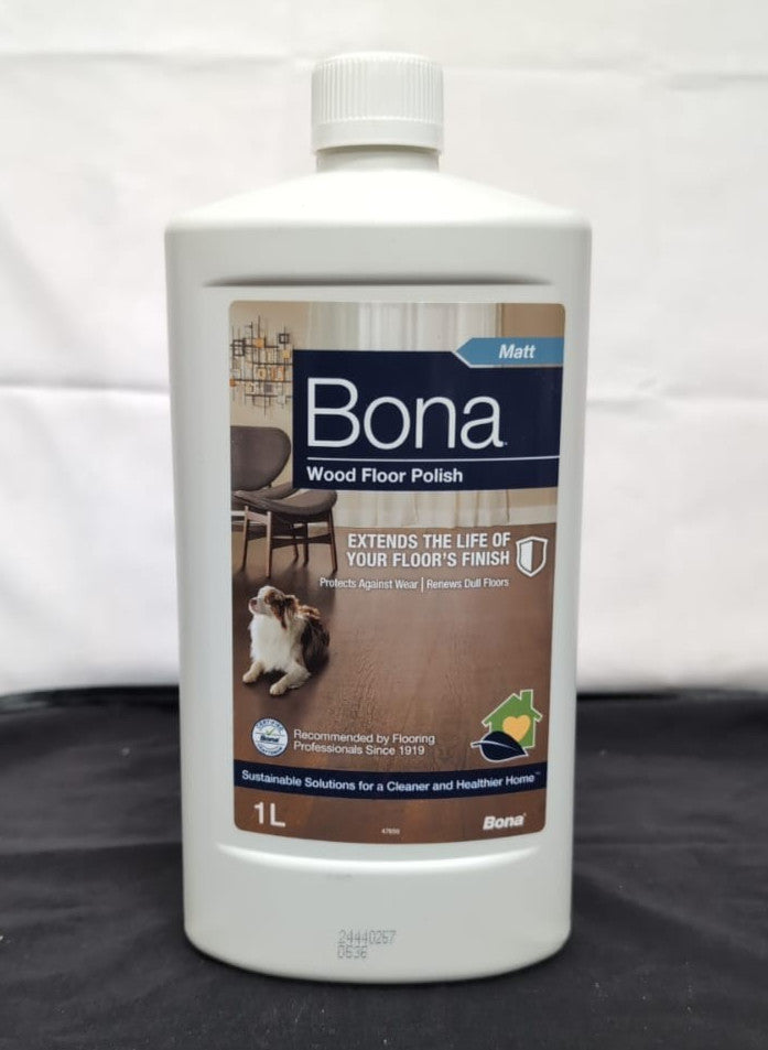 Bona Wood Floor Polish, Matt, 1 Litre