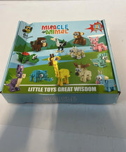 12 PCS Building Blocks Mini Animals Toys  Animals Building Block Set-Box damaged
