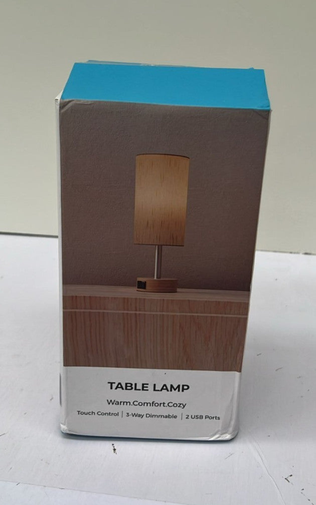 Table Lamp Dimmable Portable Bedside Light, Small Touch Control Lamp for Bedroom