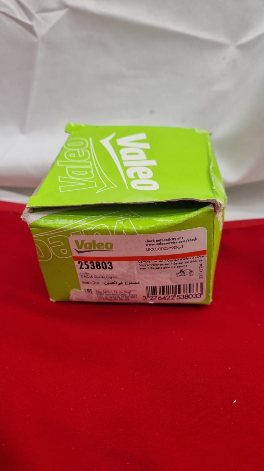 VALEO 253803 Sensor camshaft position Number of pins: 3 Plug type: ANGULAR